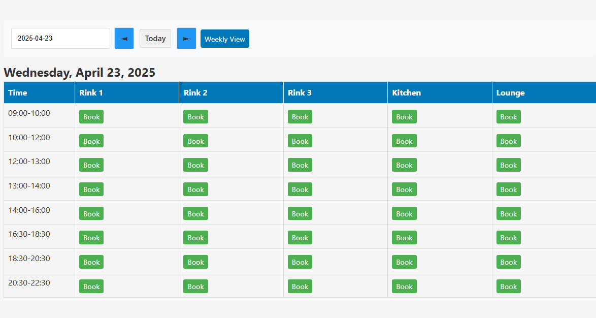 Make Booking Screenshot